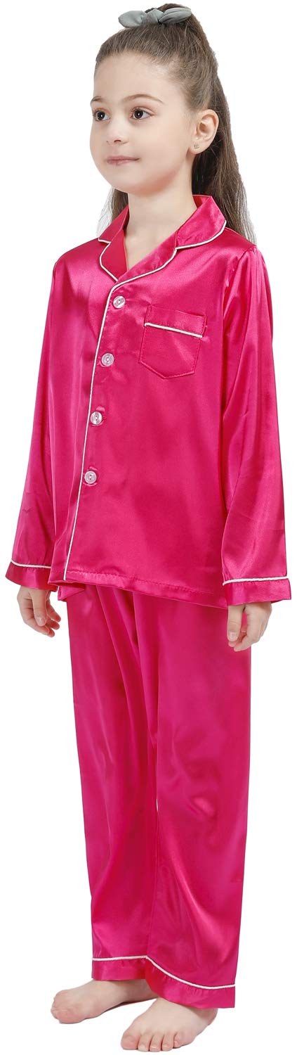Kids Silk Pajama Set - Soft Satin Sleepwear for Girls & Boys | Home & Bedtime Comfort
