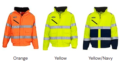 Yoko Fontaine High Visibility Safety Jacket - Reflective Workwear for Construction, Cycling & Outdoor Activities