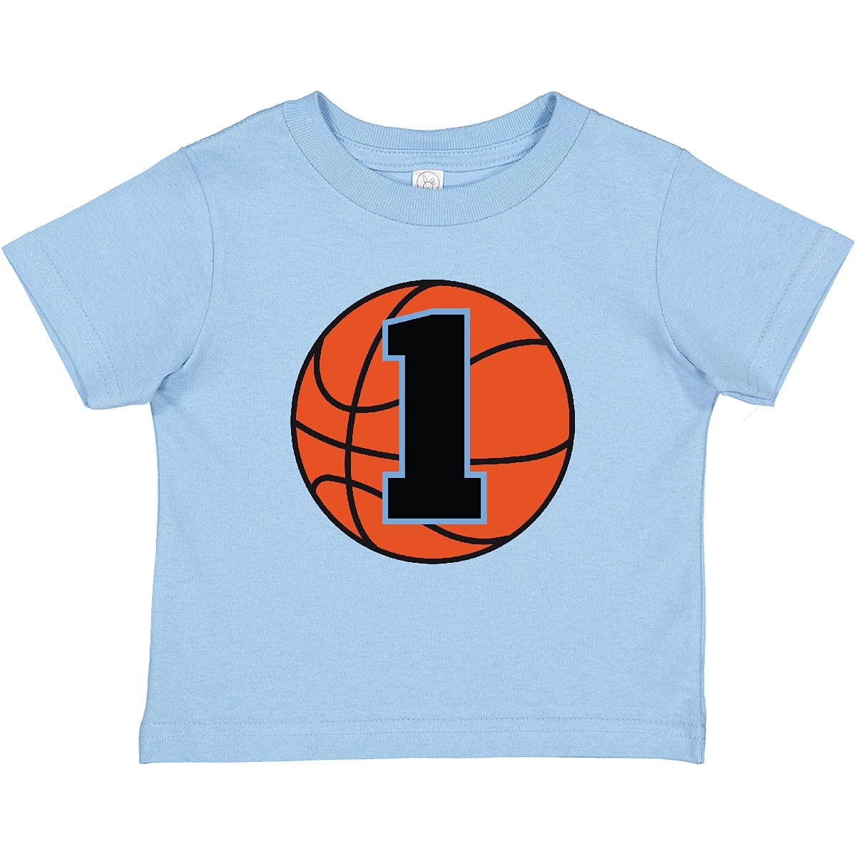 Inktastic Basketball 1st Birthday T-Shirt for 1 Year Old Baby Boy - Cute First Birthday Outfit for Basketball Theme Party & Photo Shoots