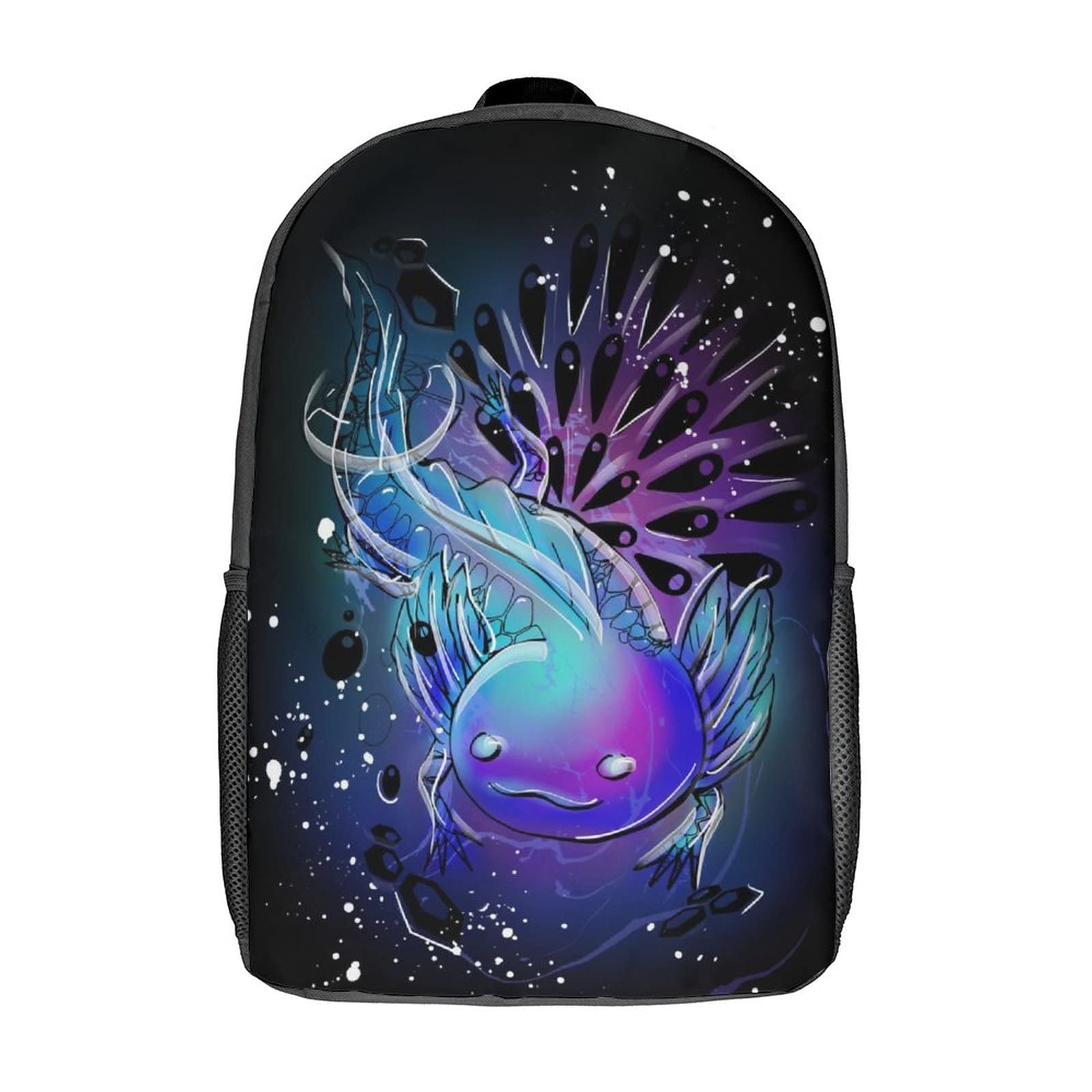 Waterproof Axolotl Backpack for Boys & Girls - 17 Inch Laptop School Bookbag - Perfect for School, Travel & Outdoor Adventures