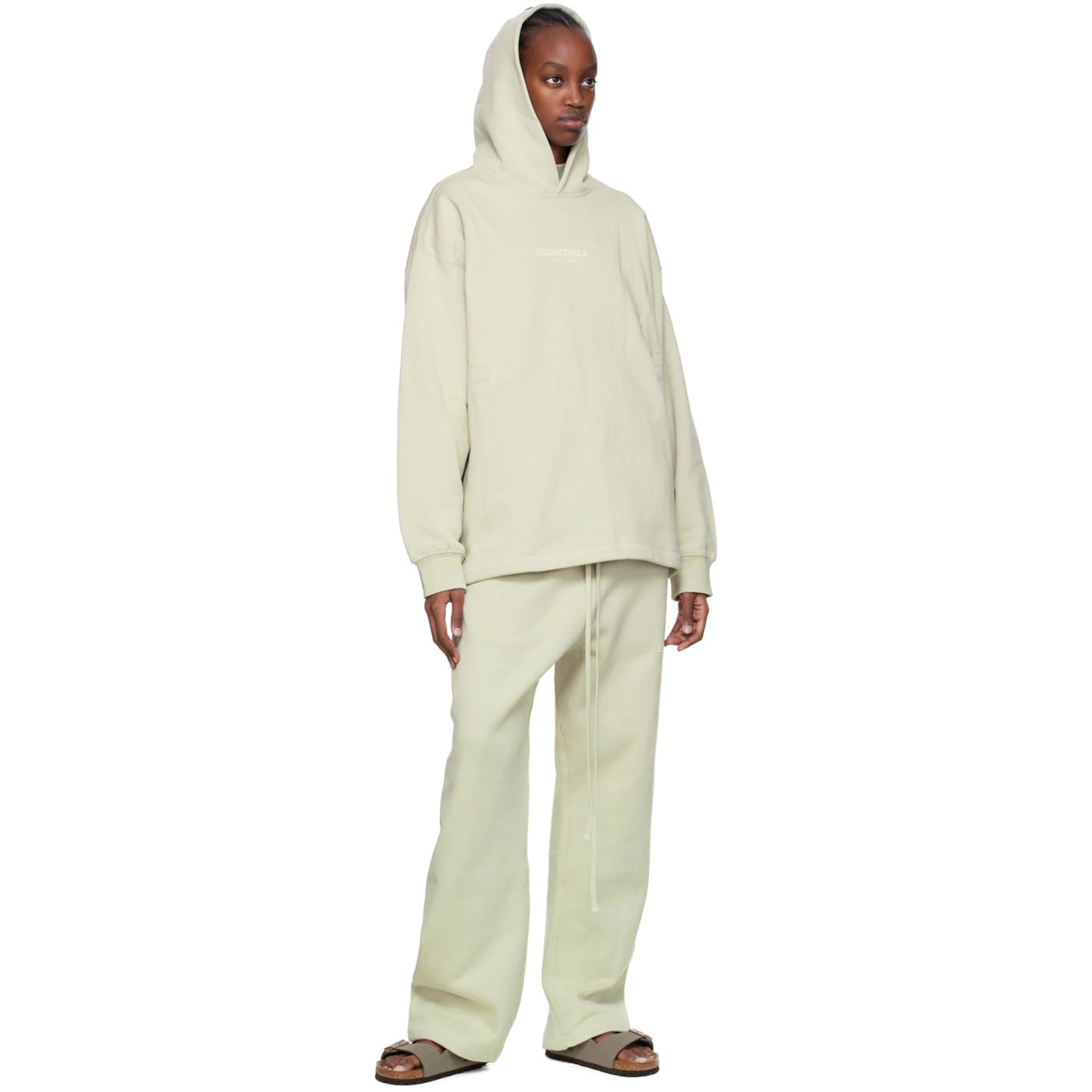 Fear Of God Essentials Relaxed Fit Wheat Sweatpants for Men - Casual Loungewear & Streetwear (SS22 Collection) - Perfect for Home Relaxation, Gym, and Everyday Wear