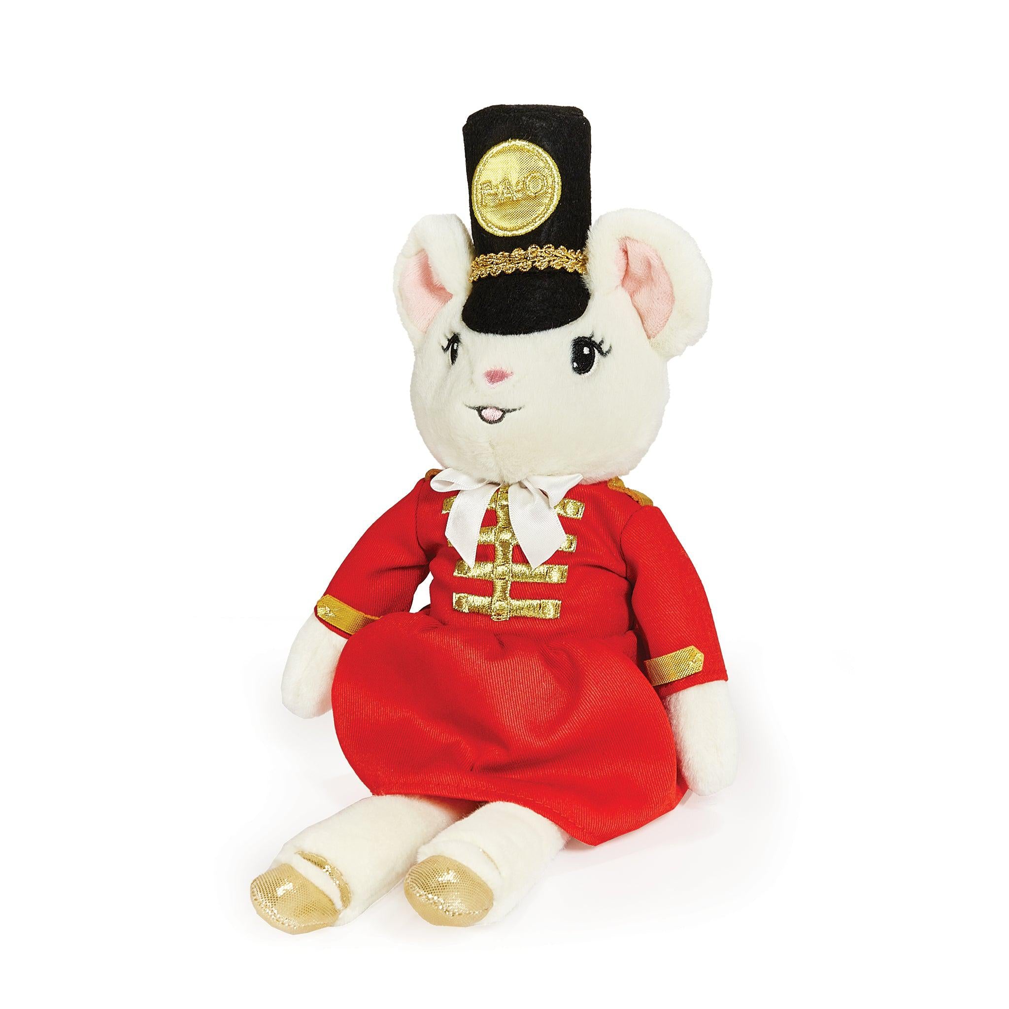 FAO Schwarz Toy Soldier Plush Doll - Cute Mouse Stuffed Animal for Kids, Soft Plush Toy for Children's Bedroom Decor & Gift Ideas | Perfect for Birthday Presents, Nursery Decor, and Collectible Display