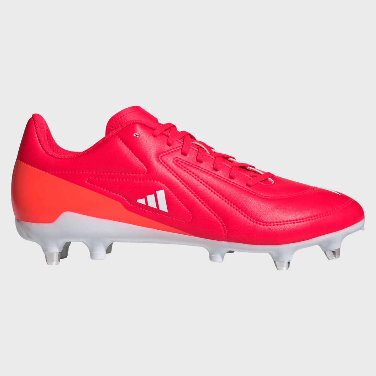 Adidas RS 15 SG Rugby Cleats - Men's Soccer Football Shoes for Firm Ground, Lightweight & Durable, Lucid Red - Perfect for Rugby Matches & Outdoor Sports Training