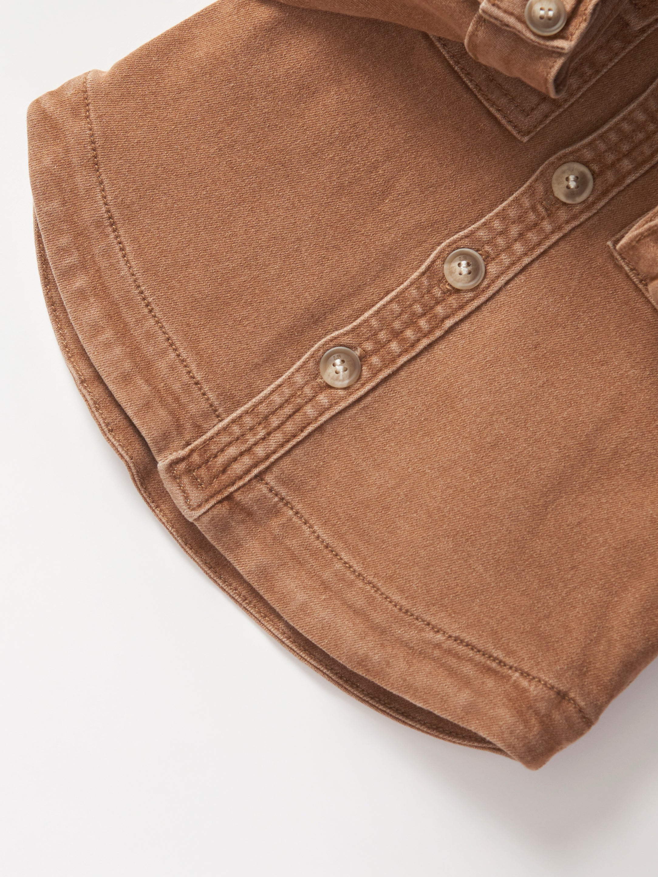 Men's Hooded Denim Shacket Jacket in Camel Color - Stylish Casual Outerwear for Fall & Winter | Perfect for Streetwear, Layering, and Outdoor Activities