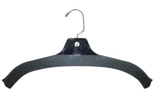 Premium Foam Hanger Covers for Clothes - Charcoal Gray (Set of 10) | Non-Slip Shoulder Protectors | Prevent Clothes from Stretching & Slipping | Perfect for Delicate Garments, Dresses & Coats