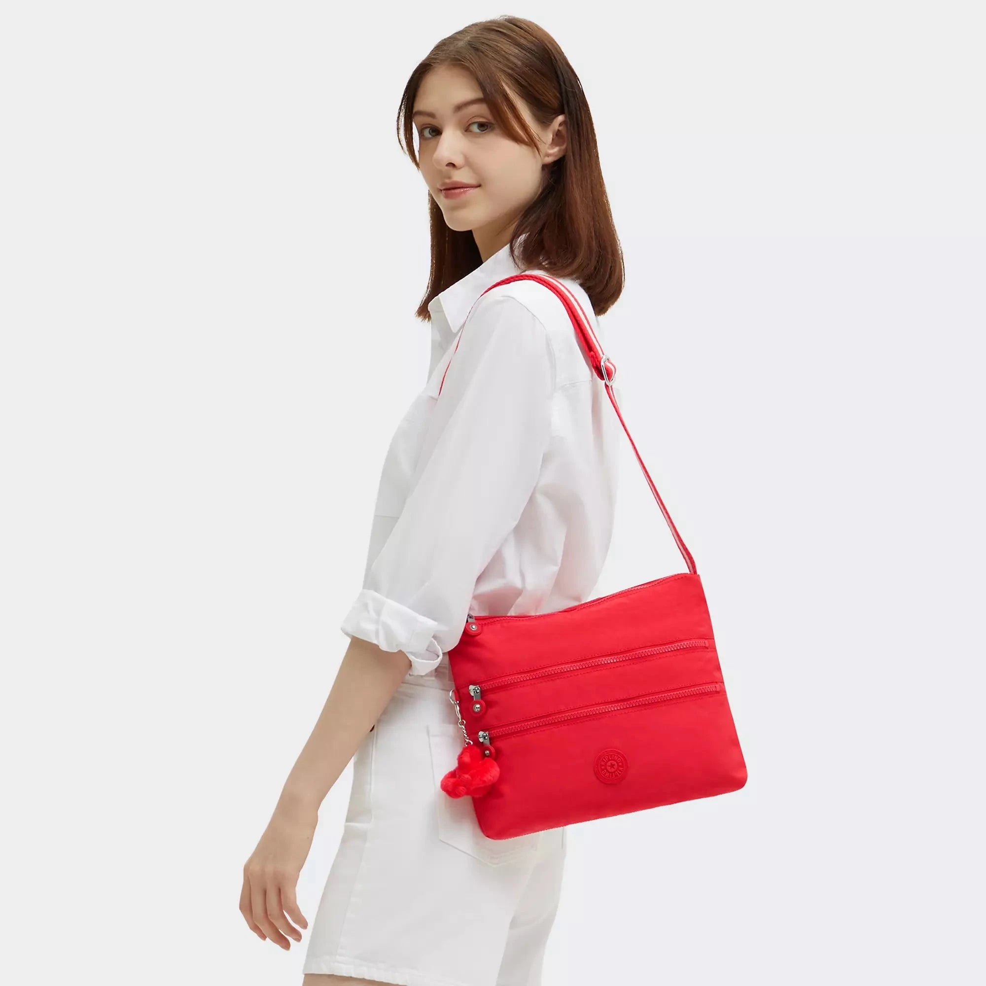 Kipling Alvar Crossbody Bag - Lightweight & Durable Women's Shoulder Bag in Escape Red - Perfect for Travel, Work & Everyday Use