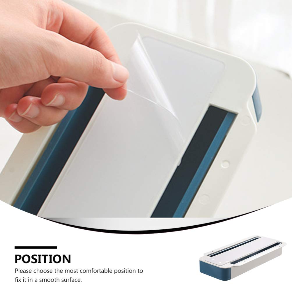 NUOBESTY 2-Pack Under Desk Organizer - Retractable Hidden Drawer for Pens, Pencils & Stationery - Adhesive Mount Desk Storage Tray - Perfect for Office, Study & Home Workspace Organization