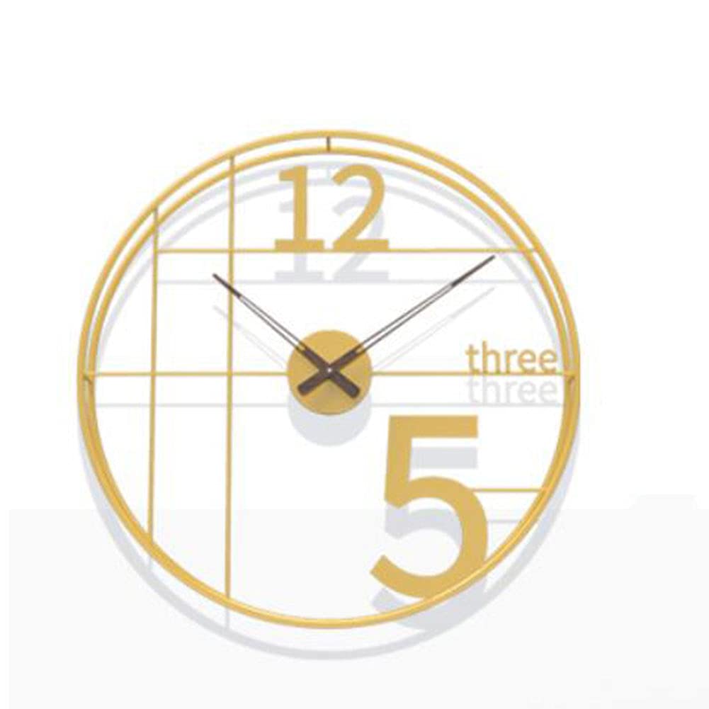 Nordic Minimalist Wall Clock - Silent Hollow Wall Hanging Clock for Living Room, Bedroom & Office Decor | Modern Home Decor & Stylish Interior Design Accessory