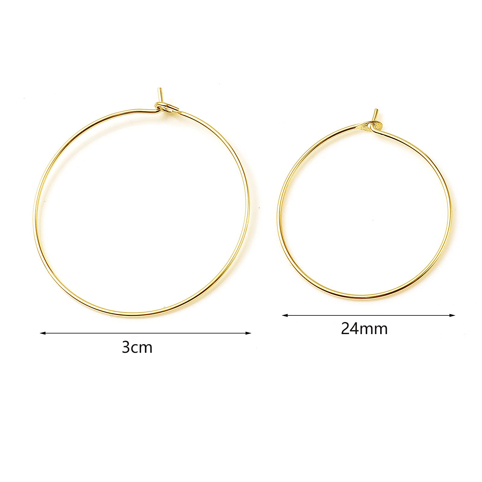 14K Yellow Gold Filled Small Hoop Earrings for Women - Hypoallergenic & Lightweight Everyday Jewelry - Perfect for Teens, Gifts & Casual Wear | DoreenBeads