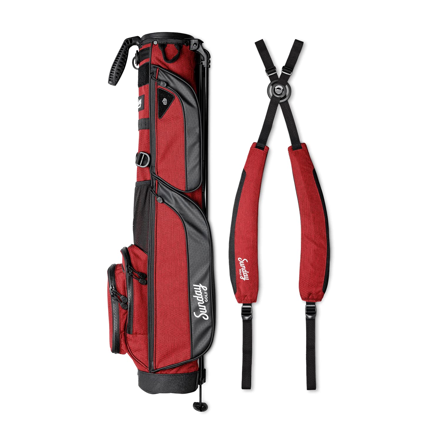Sunday Golf Loma XL Bag - Ultra Lightweight 3.4lbs Golf Stand Bag with Adjustable Strap - Perfect for Driving Range, Par 3 & Executive Courses - Ideal for Pitch n Putt, Practice Sessions & Casual Golf Outings