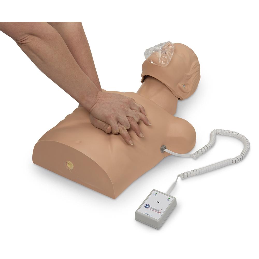 Econo VTA CPR Training Manikins, 4-Pack with LED Light Indicators - Perfect for First Aid Classes, Emergency Preparedness & CPR Certification Courses