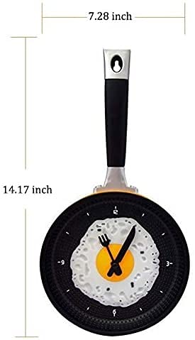 Modern Metal Frying Pan Wall Clock - 10