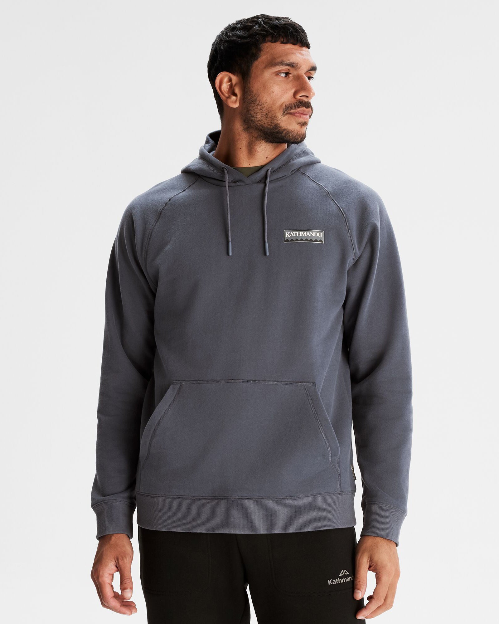 Heritage Logo LT BB Hoodie for Men - Mid Navy Blue | Comfortable & Stylish Casual Wear for Everyday Outfits and Outdoor Activities