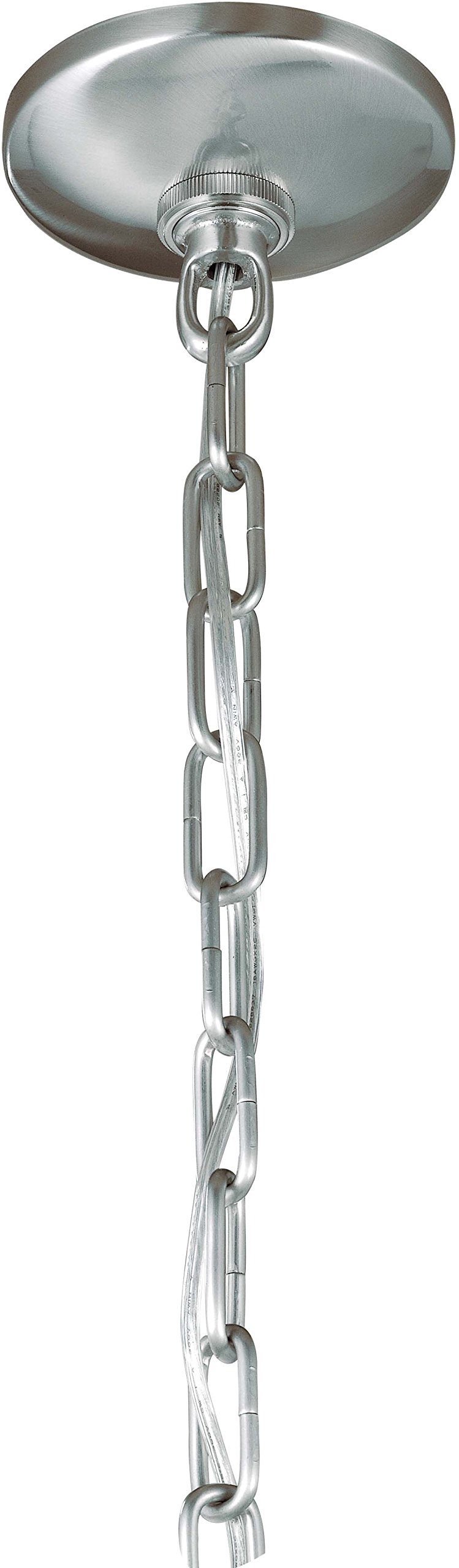 Minka Lavery 3-Light Chandelier Pendant Lighting Fixture - 1423-84 Paradox Glass 1-Tier Dining Room Ceiling Light, 300W, Nickel Finish - Perfect for Dining Rooms, Kitchens, and Entryways