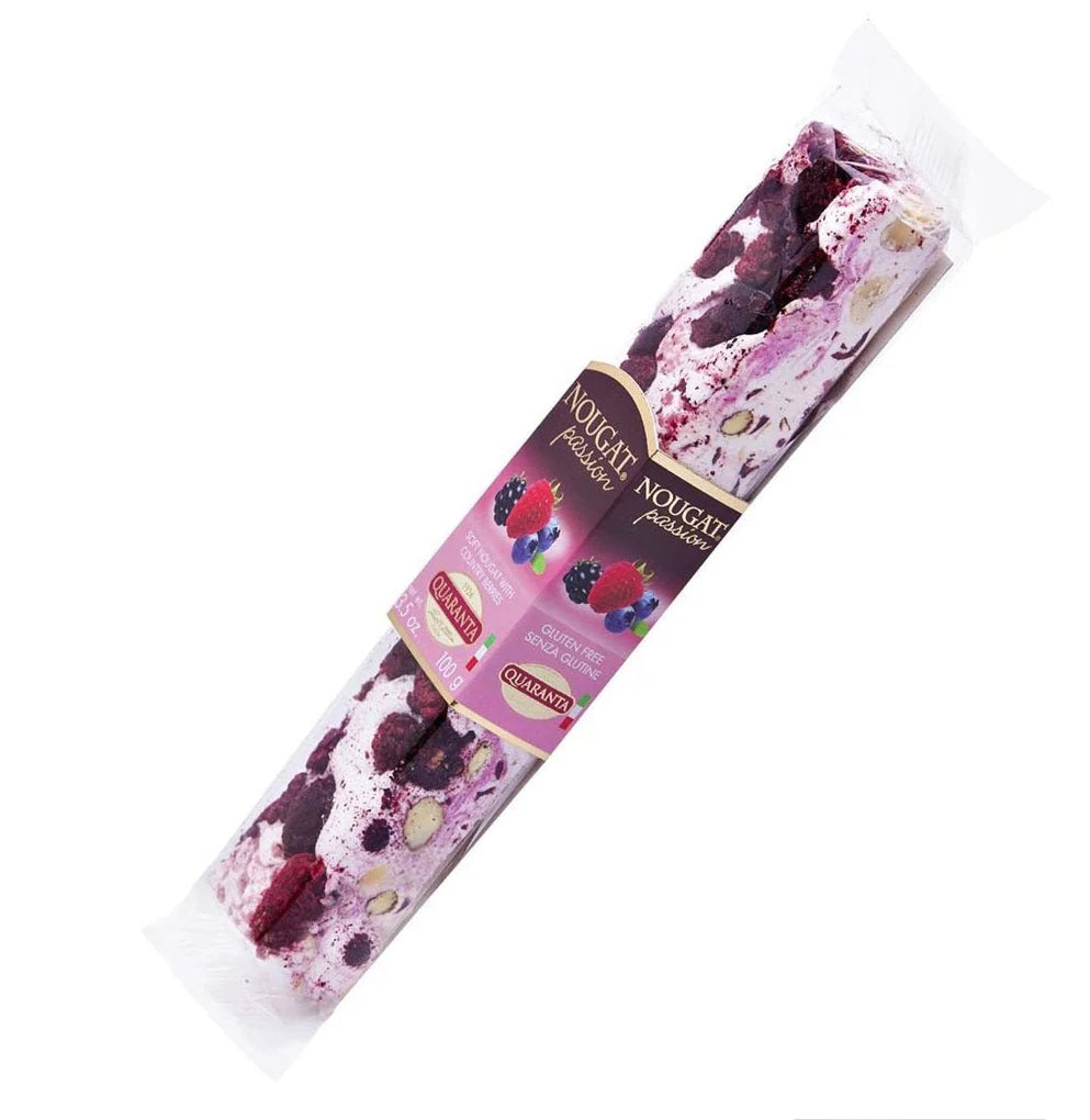 Premium Mixed Wild Berries Nougat Candy - Natural Fruit Flavors, Soft & Chewy Gourmet Treat - Perfect for Gifts, Parties & Snacking