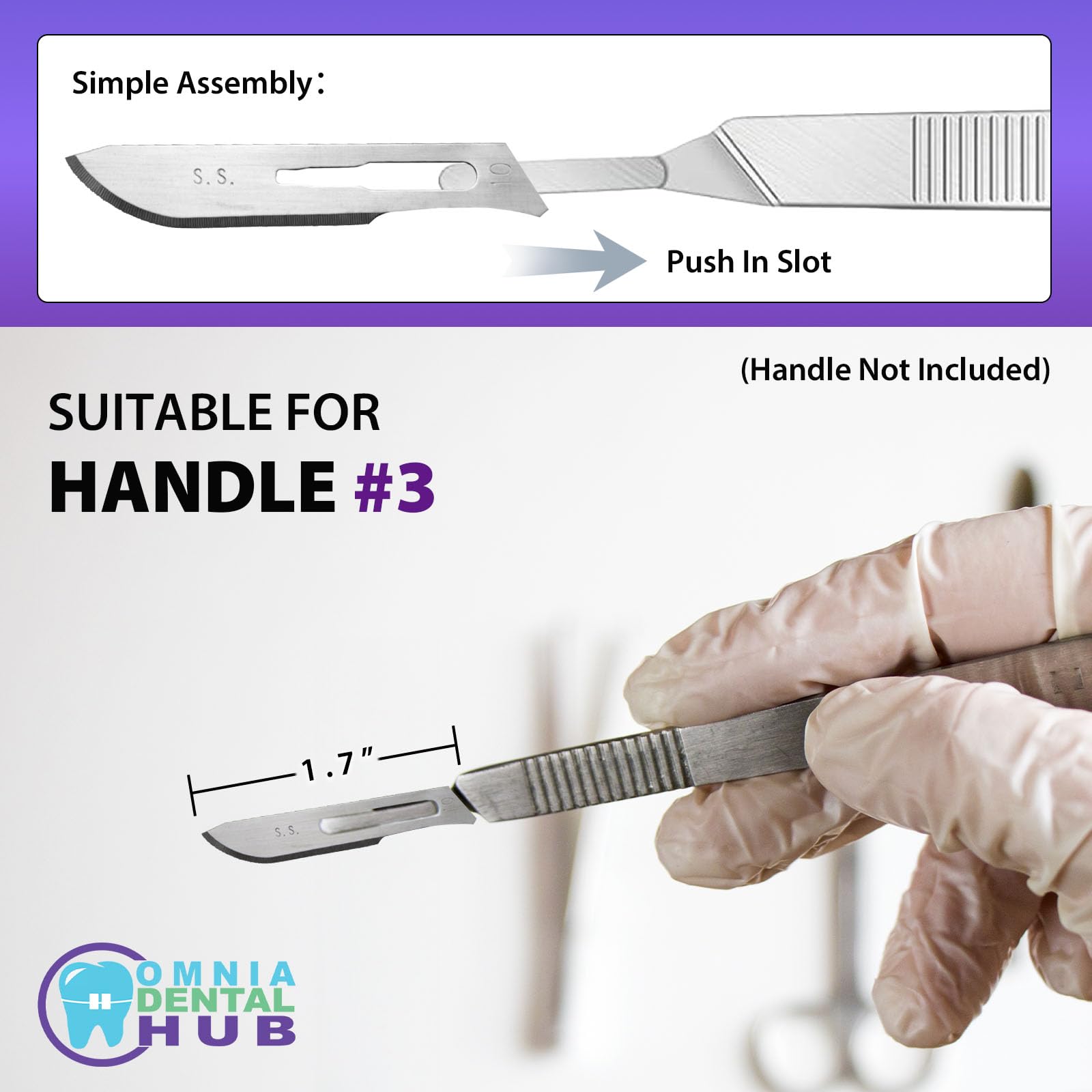 200PCs Premium #10 Stainless Steel Sterile Surgical Blades - Dental & Dermatology Grade | Individually Wrapped Surgical Scalpels for Precision Procedures | Ideal for Dentists, Surgeons & Medical Professionals