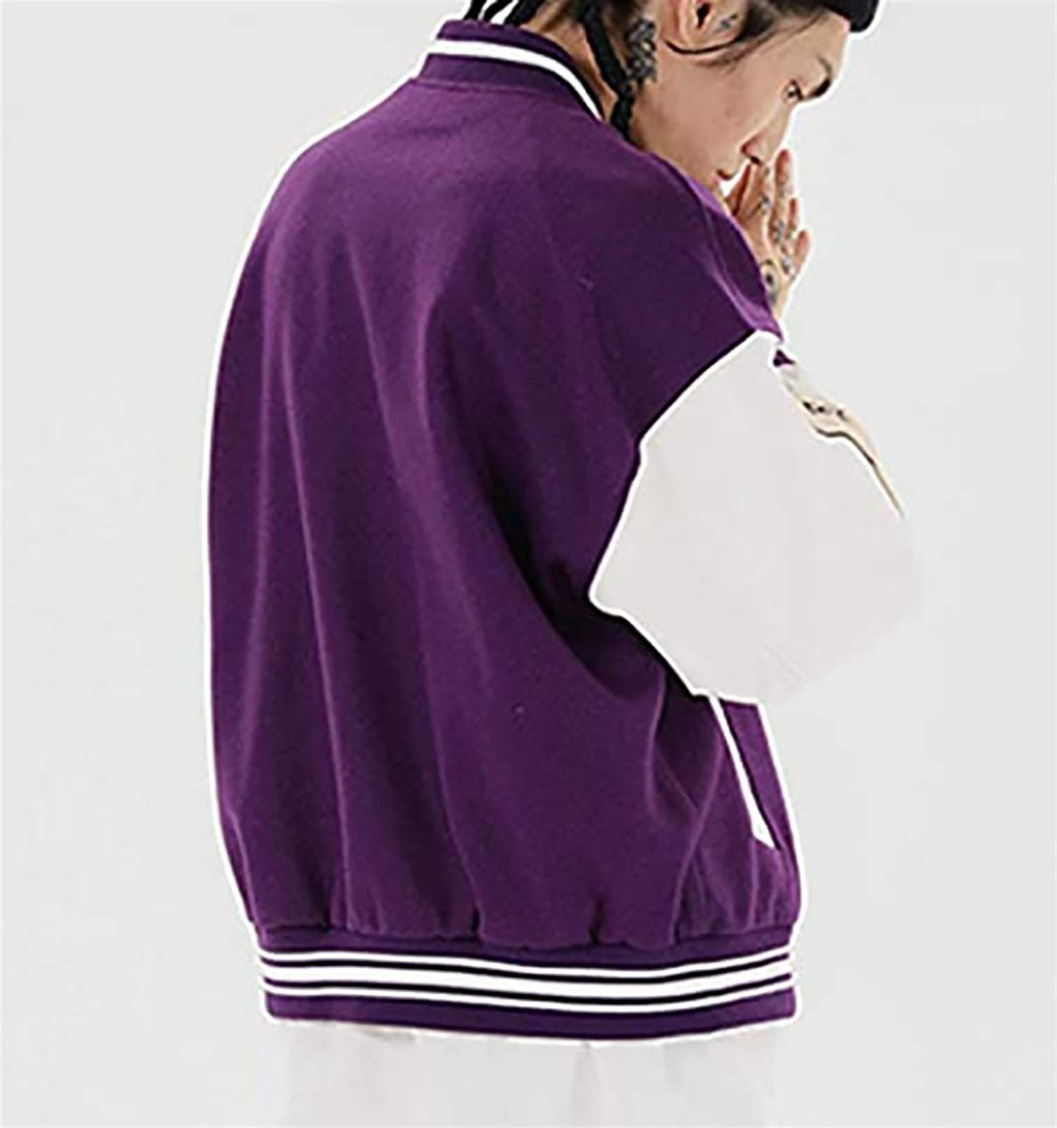 Unisex Varsity Baseball Jacket for Women & Men - Stylish College Sweatshirt Jacket for Casual Wear, Sports & Outdoor Activities