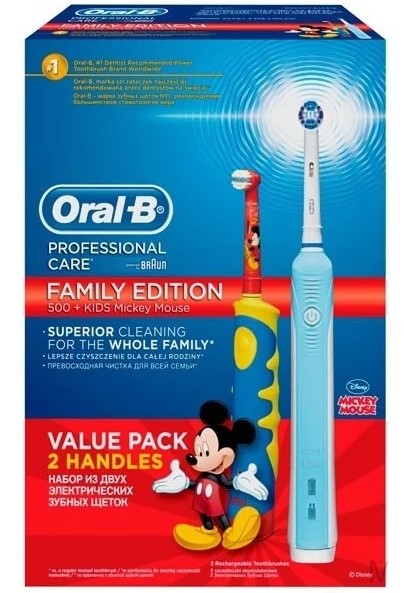 Braun Oral-B D10.513 Kids Electric Toothbrush - 220V Rechargeable Toothbrush for Children with Soft Bristles | Perfect for Daily Brushing & Travel Use