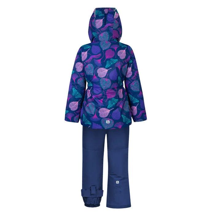 Gusti Girls Snowsuit Blossoms - Waterproof Winter Snowsuit for Toddler to Teen (3T to 13/14Y) - Perfect for Skiing, Sledding & Outdoor Winter Activities