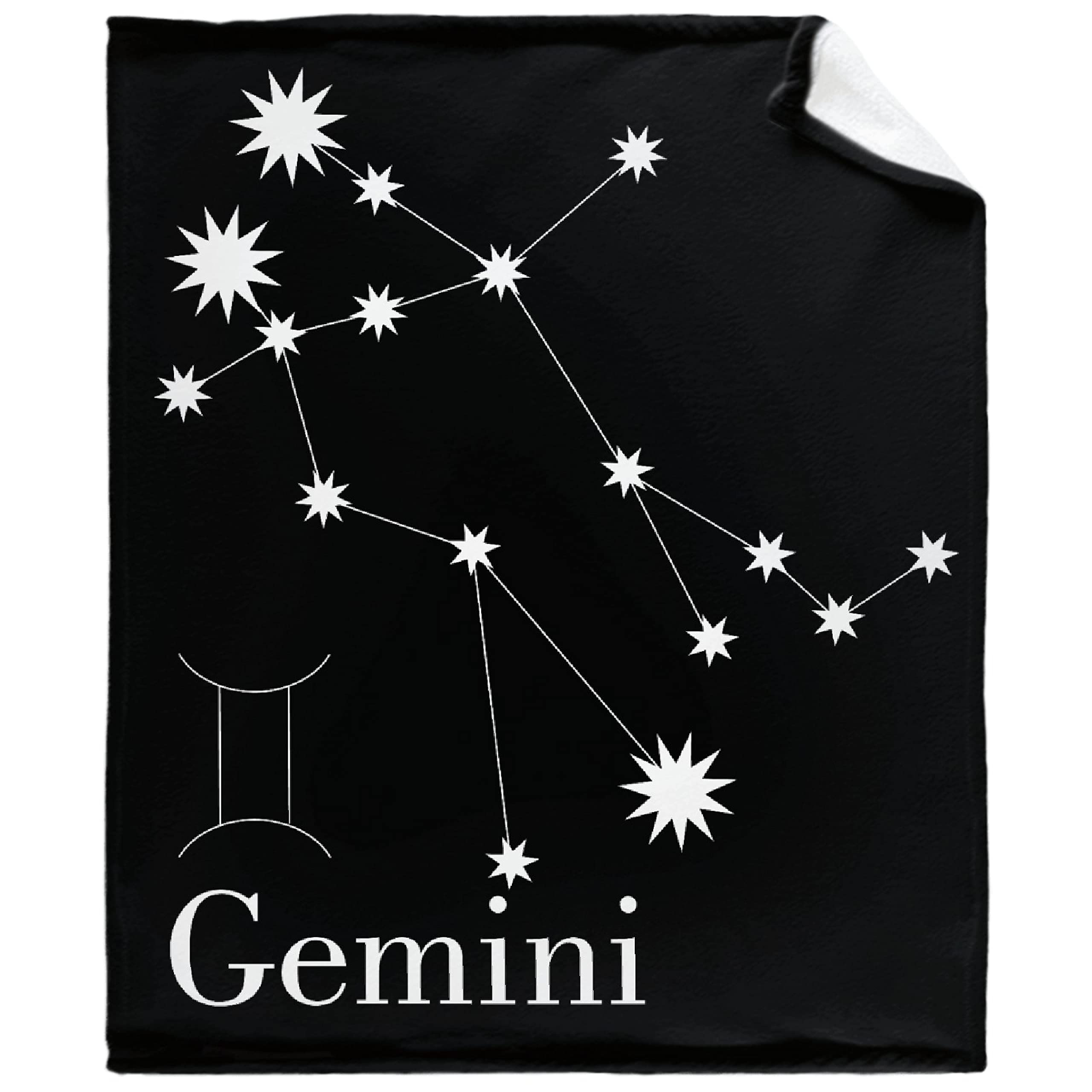 Gemini Fleece Blanket - Ultra Soft Lightweight Plush Throw for Couch, Sofa & Bed - 90x120 Inches Cozy Family Blanket - Perfect for Lounging, Movie Nights & Winter Warmth