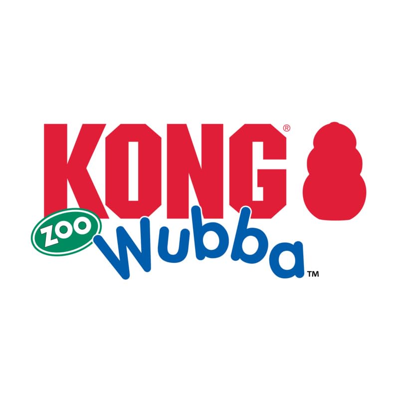 KONG Wubba Zoo Assorted Animal Dog Toy - Durable Chew Toy for Small & Large Dogs (Mandrill) - Perfect for Fetch, Tug-of-War & Interactive Playtime