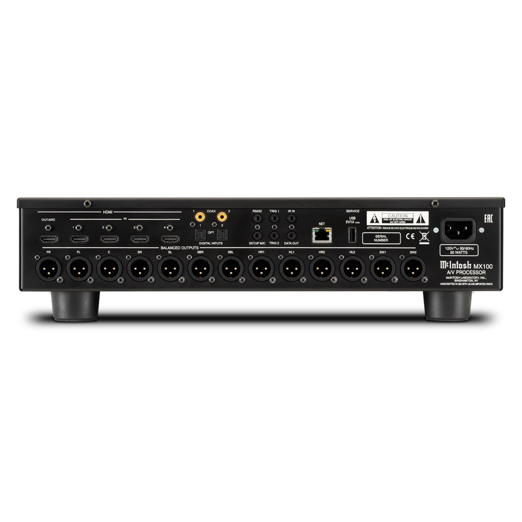 McIntosh MX100 A/V Processor - Premium Home Theater Audio Video Processor with 8K HDMI, Dolby Atmos, and Multi-Room Streaming | Perfect for Home Cinemas, Gaming Setups & Music Systems