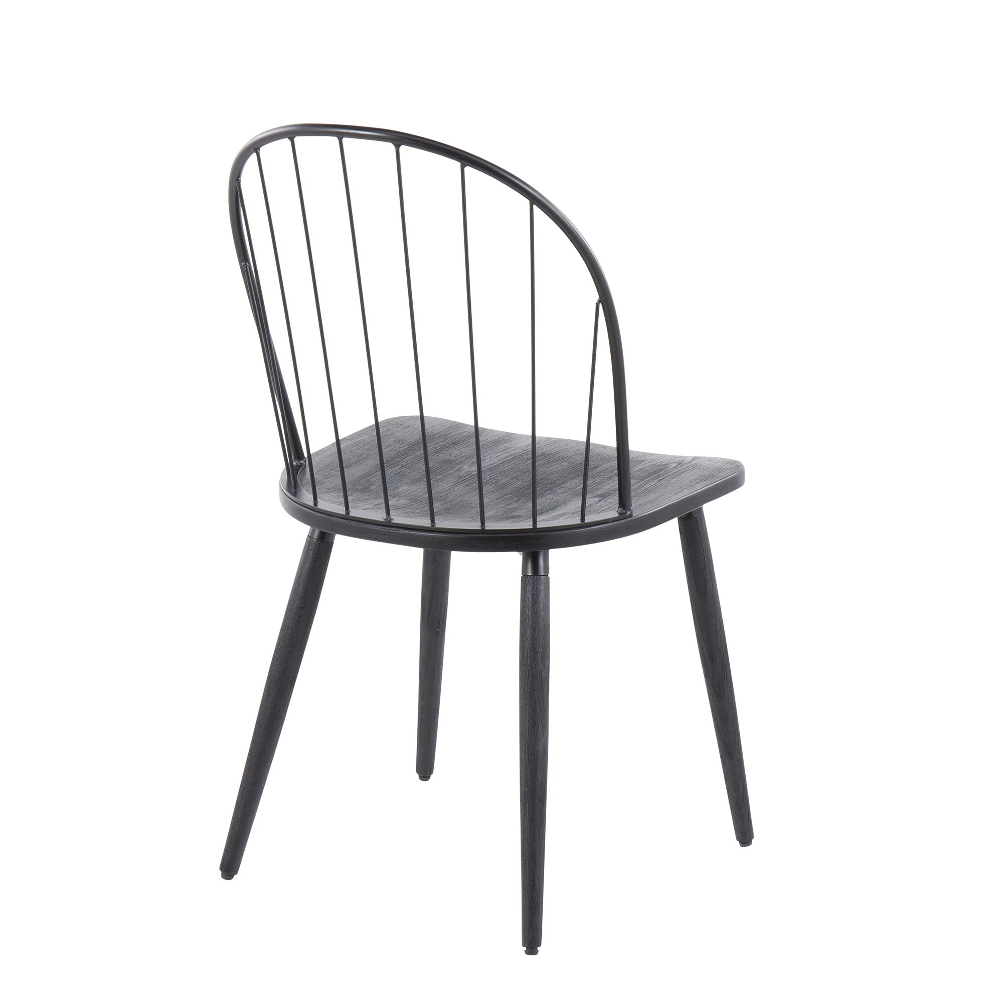 LumiSource Riley High Back Wood Dining Chairs Set of 2 - Modern Kitchen Chairs for Dining Table - Perfect for Home, Restaurant & Office Use