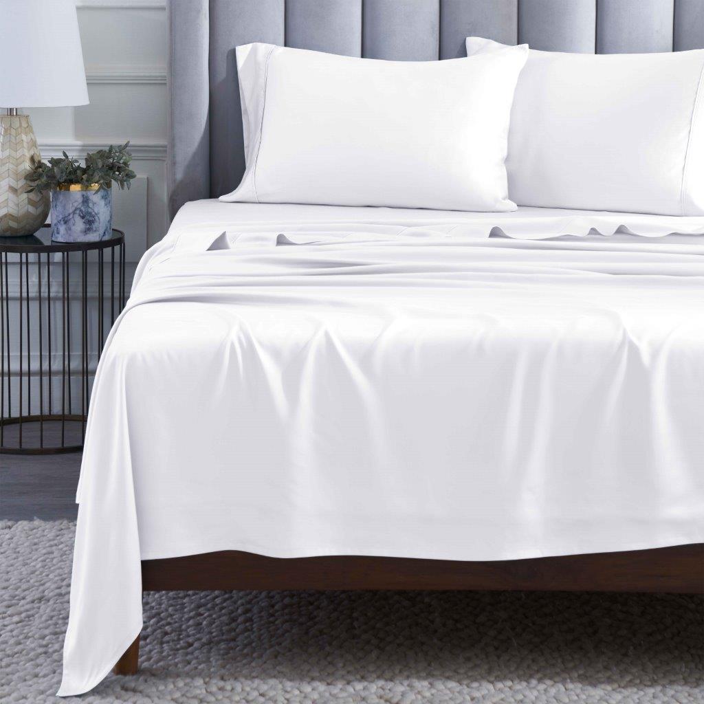 400 Thread Count Modal Beechwood Bed Sheet Set - Ultra Soft, Breathable & Deep Pocket Fitted - Perfect for Luxury Bedding & Comfortable Sleep