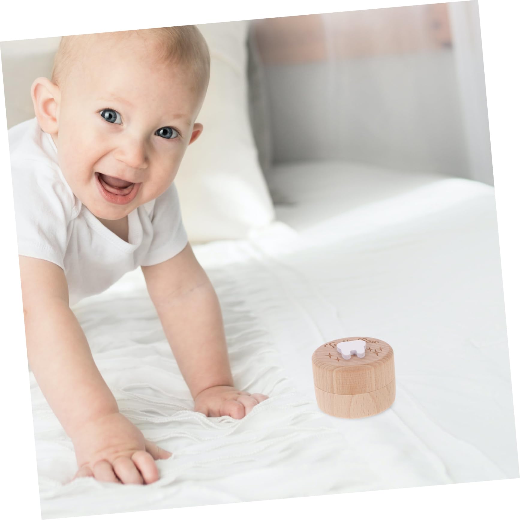 ULDIGI Baby Tooth Keepsake Box - First Tooth Storage for Boys & Girls | Elegant Handcrafted Tooth Saver Box | Perfect for Milestone Memories & Tooth Fairy Gifts