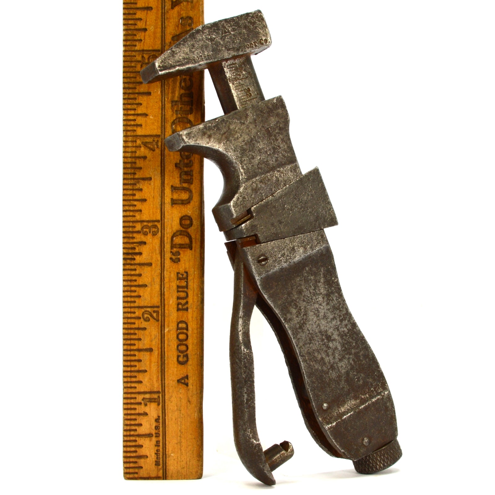 Vintage BILLINGS & SPENCER LOWES PATENT 5-Inch Adjustable Wrench - Quick Adjust Mechanism - Rare Antique Tool for Collectors & DIY Projects - Perfect for Plumbing, Automotive Repair & Home Maintenance