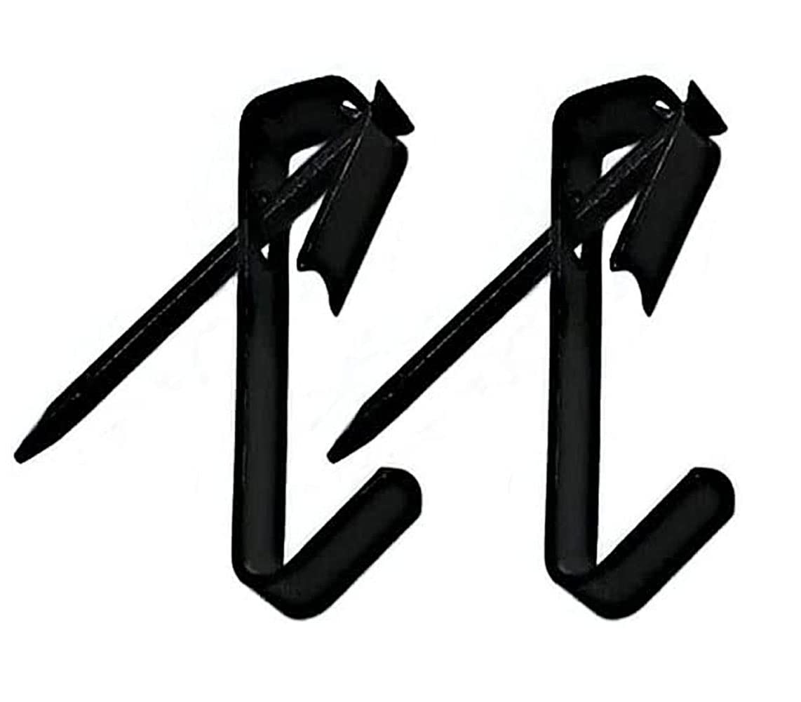 100LB Heavy Duty Picture Hanging Hooks with Nails Kit - 20 Pack Black Wall Hooks for Photo Frames, Mirrors & Artwork - Secure Hanging Solution for Home & Office Decor