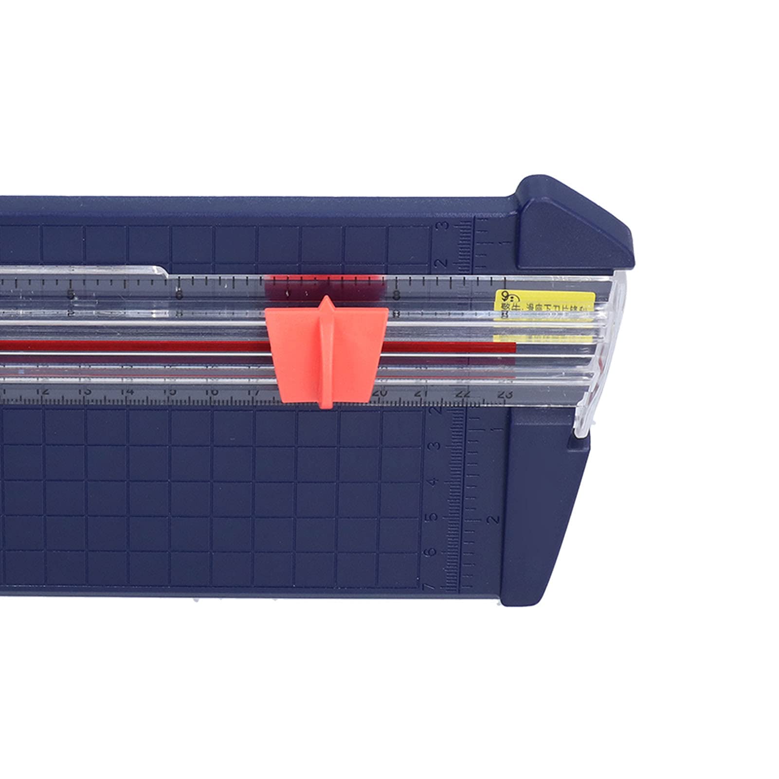 Compact Paper Trimmer & Cutter - Portable Mini Paper Cutting Tool for Photos, Documents, Scrapbooking | Easy to Use with Convenient Blade Replacement (Navy Blue) | Perfect for Office, School, Crafting & DIY Projects