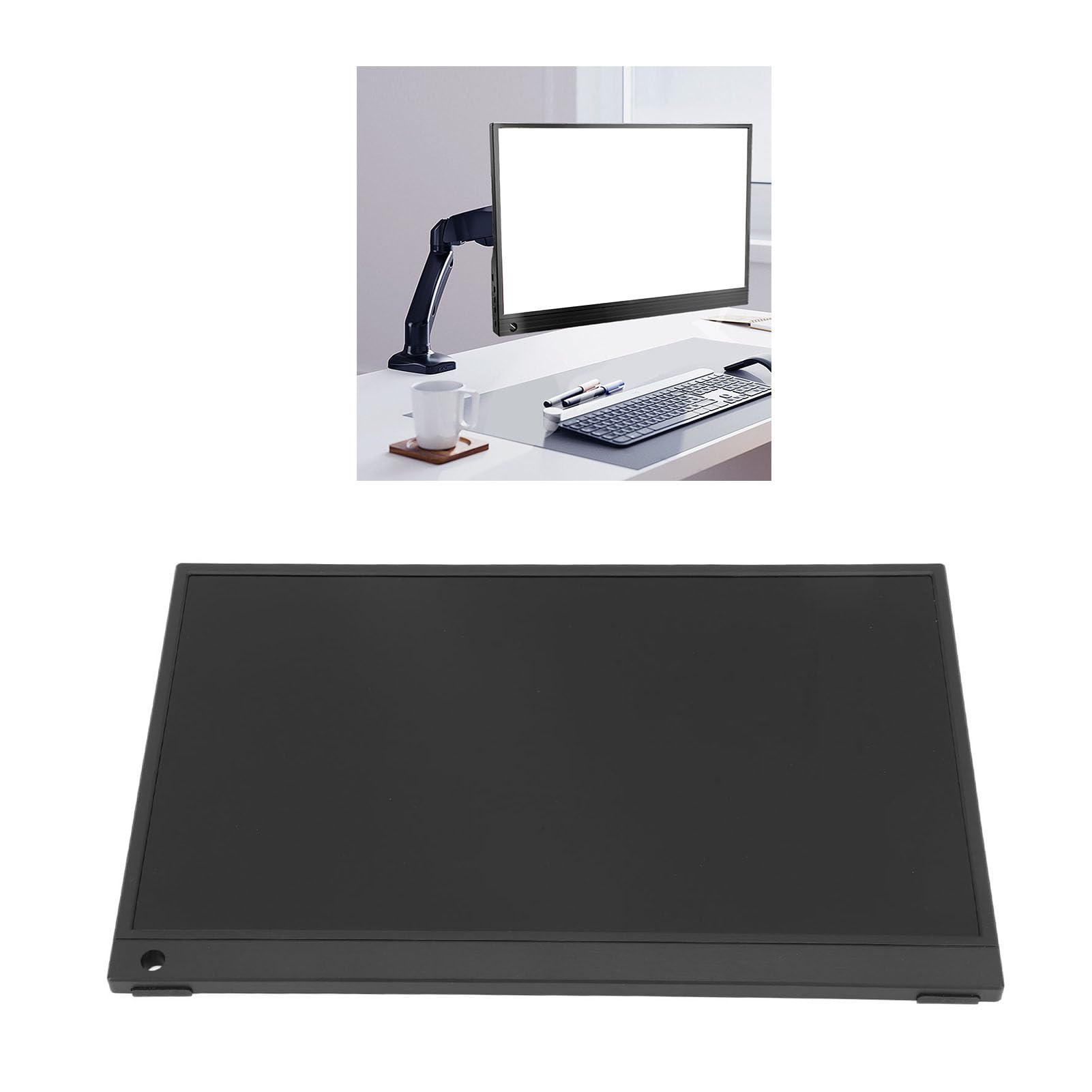 16in Portable Monitor IPS Display 1920x1200 Ultra Thin HDR - USB C HDMI External Screen for Laptop, Phone, Gaming, Office Work | Wide Compatibility, 3ms Response Time, Mirror Screen Projection | Perfect for Travel, Business Presentations & Mobile Gaming