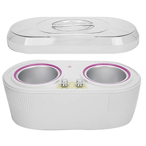 Professional 300W Double Wax Warmer & Epilator - Adjustable Temperature Hair Removal Wax Heater Machine for Smooth Skin at Home or Salon (#2US) - Perfect for Legs, Bikini, Face & Body Waxing