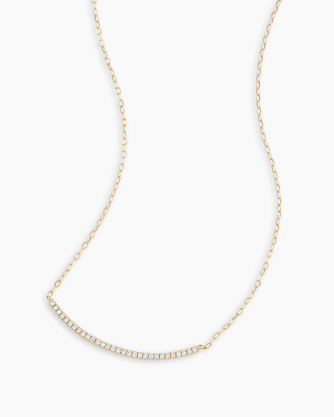 Diamond Tennis Bar Necklace for Women - Elegant 14K Gold Pendant for Everyday Wear & Special Occasions