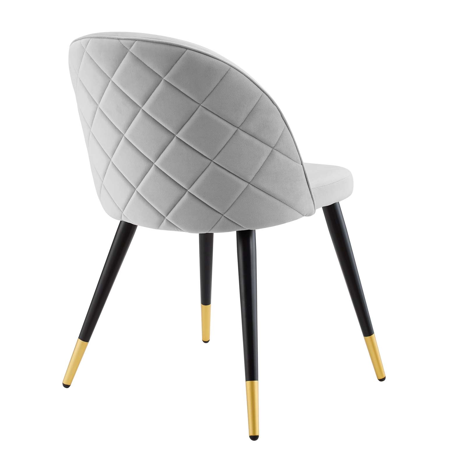 Premium Velvet Dining Chairs Set of 2 - Modern Upholstered Side Chairs with Wooden Legs for Dining Room, Kitchen, or Home Office - Comfortable & Elegant Seating Solution