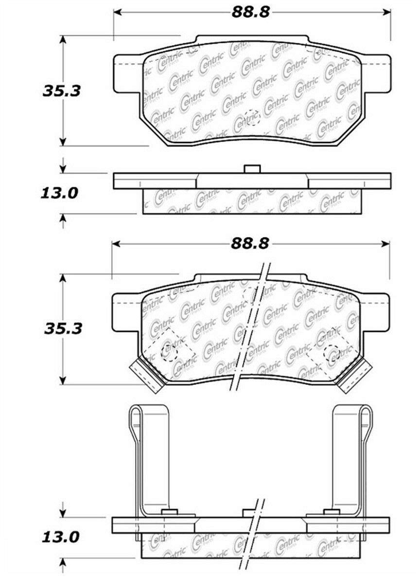 High-Performance Ceramic Brake Pads for Cars & Trucks - Quiet, Durable & Low Dust - Perfect for Daily Commuting & Highway Driving