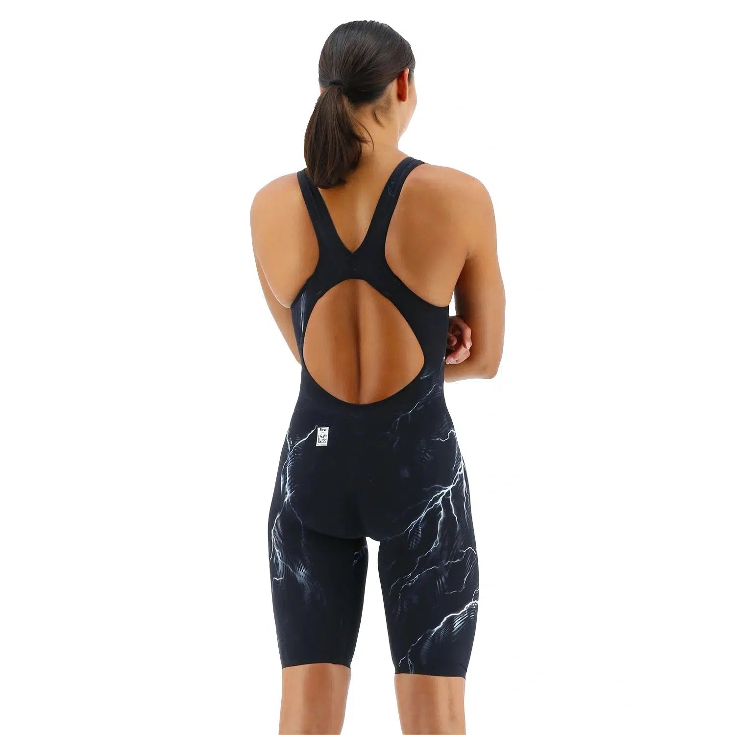 TYR Venzo Phantom Oblivion Open Back Tech Suit - High Performance Competitive Swimwear for Women & Men - Perfect for Training, Racing and Water Sports