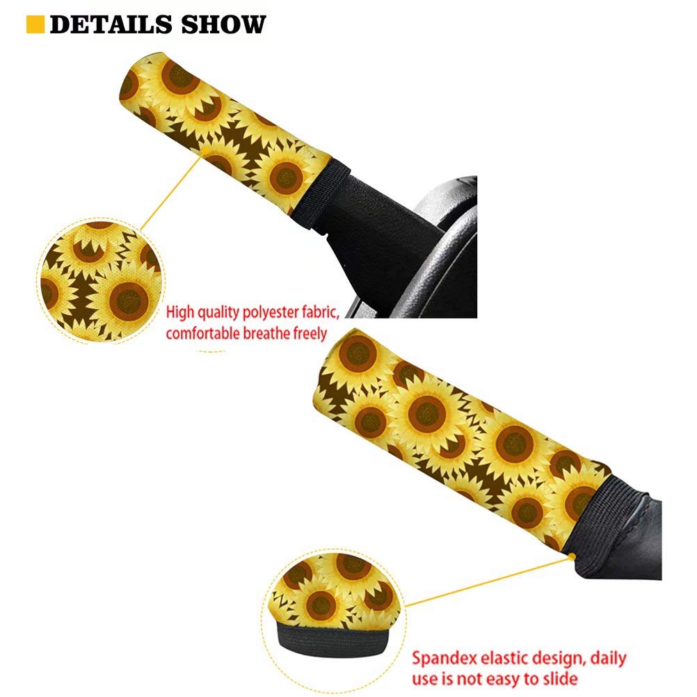 Non-Slip Car Gear Shift Cover & Handbrake Protector Set - Universal Fit for SUV, Truck, Vehicle - 2-Piece Black Leopard Print Auto Interior Accessories (Perfect for Daily Commute & Road Trips)