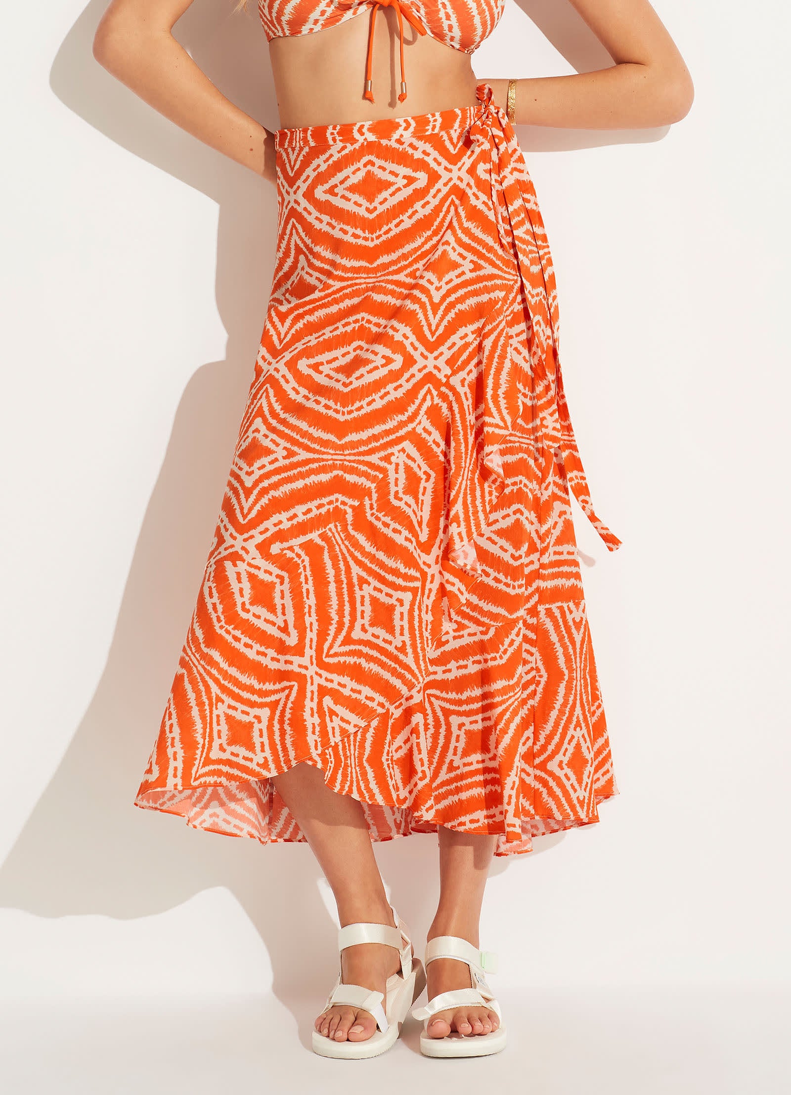 Zanzibar Wrap Skirt - Stylish Floral Printed Boho Skirt for Women | Perfect for Beach Vacation, Summer Outfits & Boho Fashion