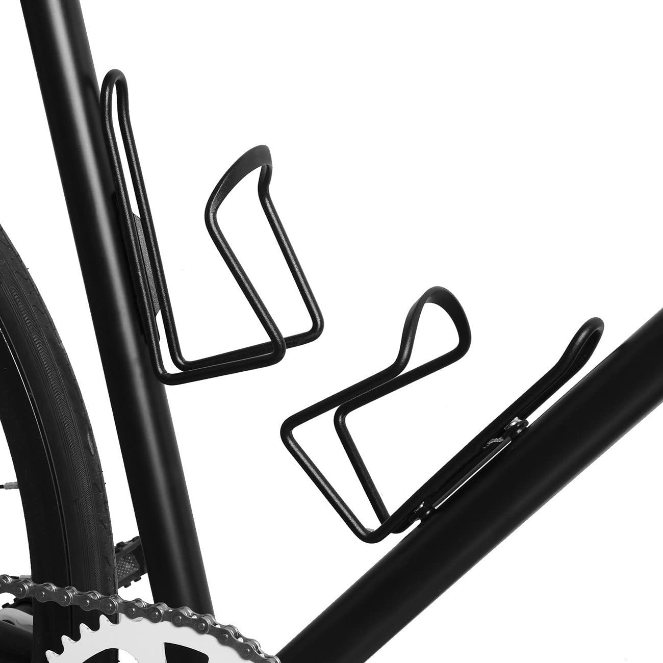 Lightweight Aluminum Alloy Bike Water Bottle Holder - 2 Pack Mountain & Road Bike Accessories with Drilled Holes | Durable Cycling Hydration Cage for Adults | Perfect for Commuting, Training & Outdoor Adventures