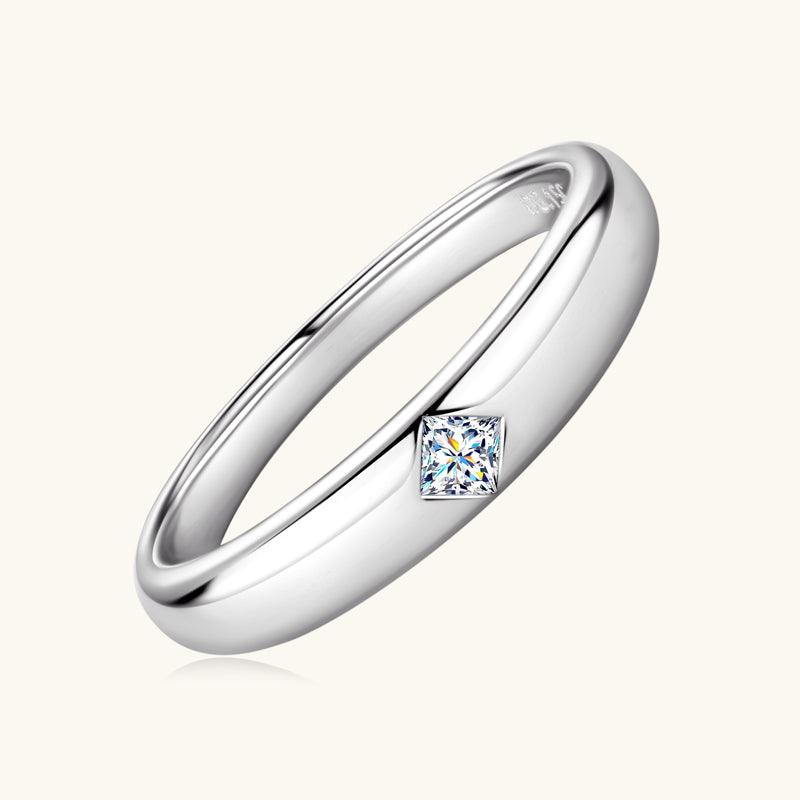 Princess Cut Premium Moissanite Wedding Ring - 14K White Gold Engagement Ring for Women | Sparkling Diamond Alternative for Bridal, Anniversary & Special Occasions