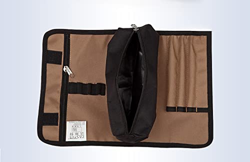 **Auniwaig Heavy Duty Oxford Cloth Tool Roll Bag - Organize Wrenches, Pliers, Sockets, Ratchets & Screwdrivers - Portable Tool Storage for Mechanics, DIY & Home Repair (Beige)**    *(Perfect for Garage, Workshop, On-the-Go Repairs & Automotive Maintenance)*
