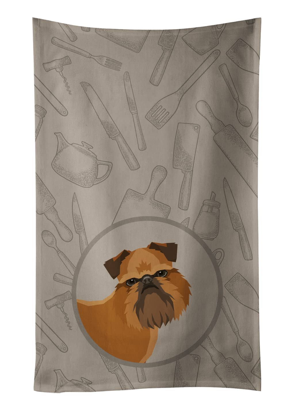 Caroline's Treasures CK2191KTWL Brussels Griffon Kitchen Towel Set - Decorative Dish Cloths, Hand Towels for Bathroom & Kitchen Use - Perfect for Face, Tea, Dishes, and Guest Bathrooms