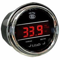 Heavy Duty Onboard Truck Scales Gauge for Semi Trucks, Pickup Trucks & Cars - Chrome Bezel with Blue LED Display - Perfect for Weight Monitoring, Fleet Management & Transportation Compliance