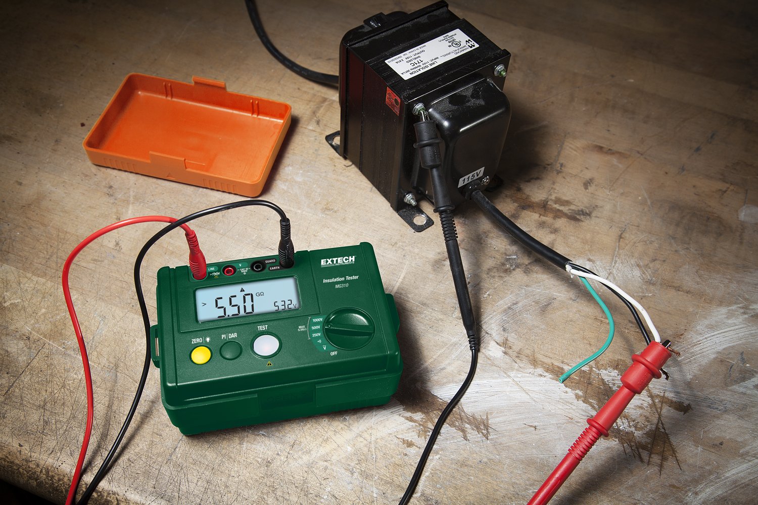 Extech MG310 Compact Digital Insulation Tester - 600V Resistance Meter for Electrical Safety Testing | Perfect for HVAC, Industrial Maintenance & Home Electrical Inspections