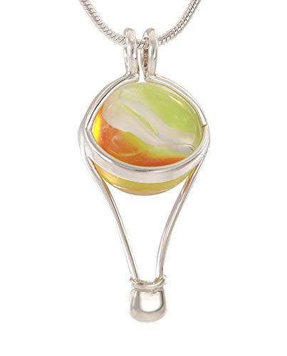 GAYM Player Hot Air Balloon Pendant with Interchangeable Marble Charms - DIY Jewelry Making Kit for Necklace Crafting (Necklace Not Included) - Perfect for Gift Giving, Cosplay Accessories & Unique Fashion Statements