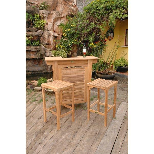 Montego 3-Piece Outdoor Bar Set - Patio, Garden, Poolside, and Backyard Furniture for Relaxing and Entertaining