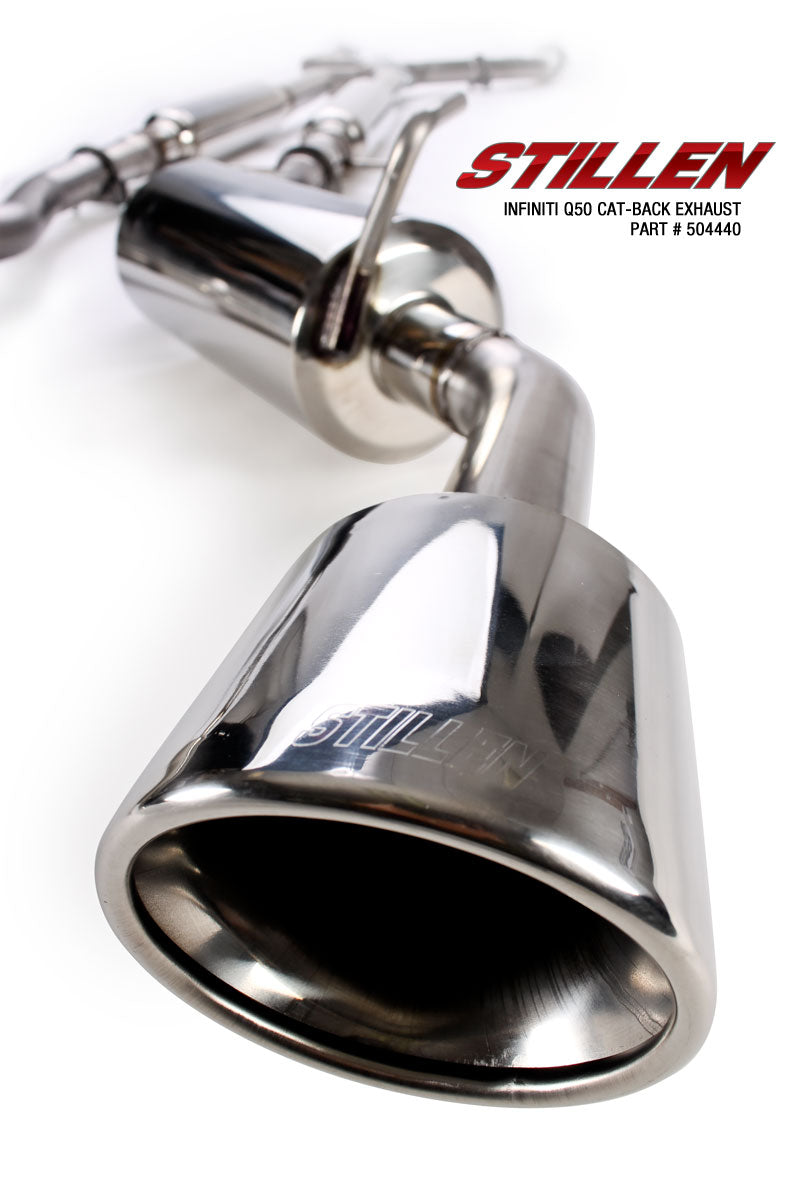 2014-2015 Infiniti Q50 3.7L Stainless Steel Cat-Back Exhaust System 504440 - Performance Upgrade for Enhanced Sound & Power - Perfect for Street Racing & Car Enthusiasts