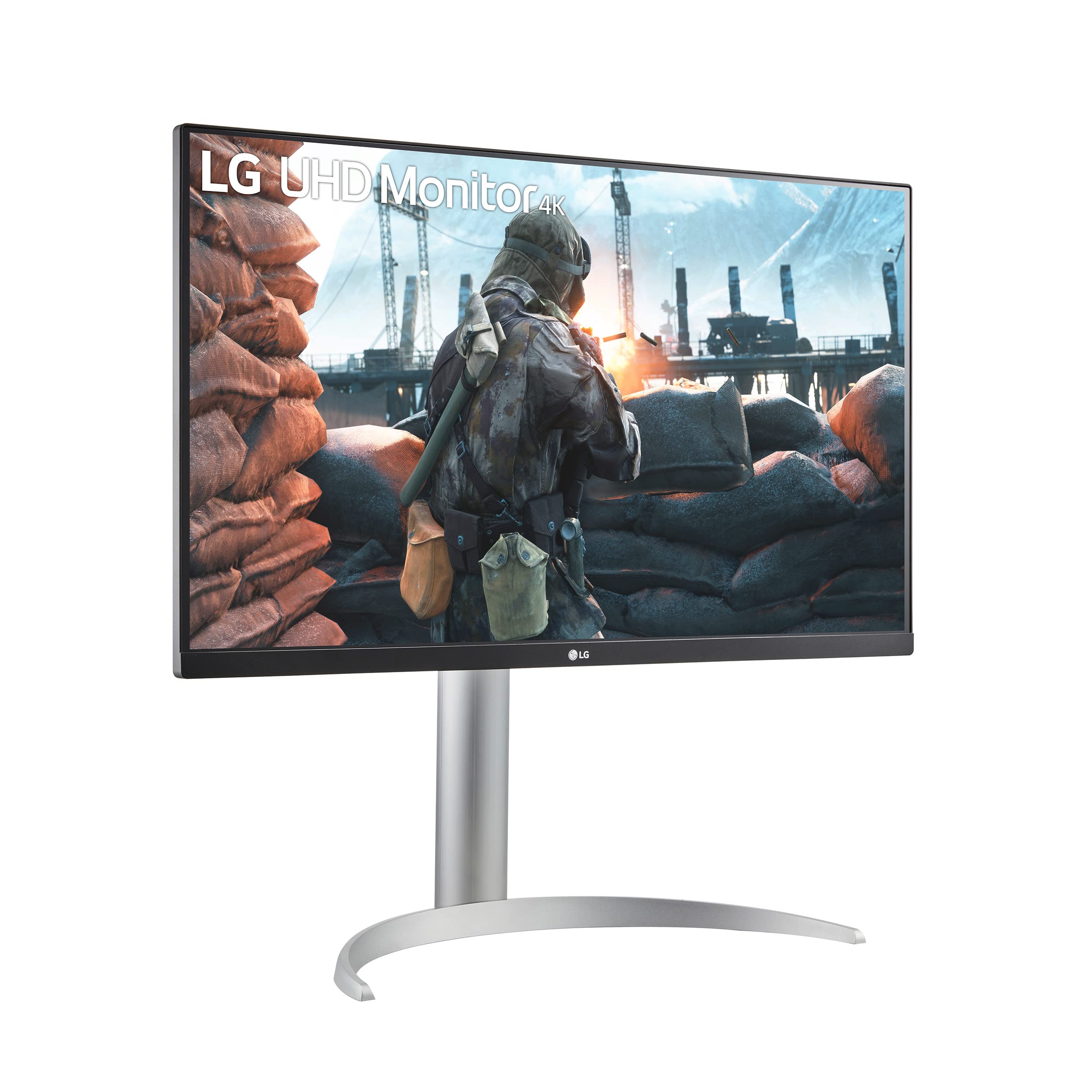 LG 27UP650P-W 27 Inch 4K UHD Monitor (3840x2160) with IPS Panel, 95% DCI-P3, HDR10, AMD FreeSync, VESA DisplayHDR 400 - White - Perfect for Graphic Design, Video Editing & Gaming